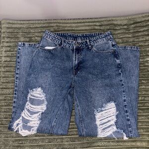 SHEIN Blue Denim Jeans